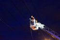 Einsatz BF Hoehenretter Koelner Seilbahn Hoehe Zoobruecke P2317